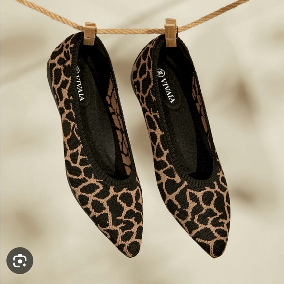 Vivaia Shoes - Vivaia Women's Leopard Print Flats, brand new. Retired pattern
